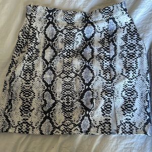 Snake skin skirt